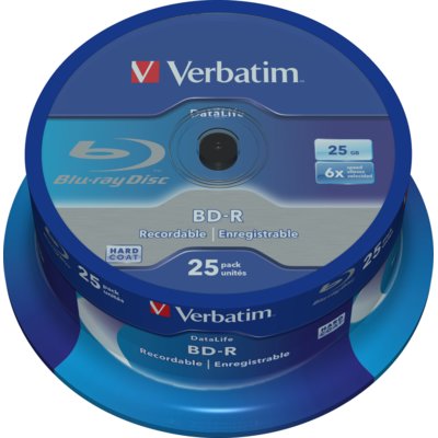 Płyta VERBATIM Datalife BD-R, 25 GB, 6x (25 szt.)