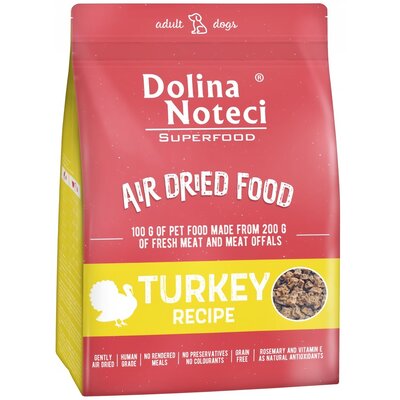 Karma dla psa suszona DOLINA NOTECI Superfood Danie z indyka 1kg