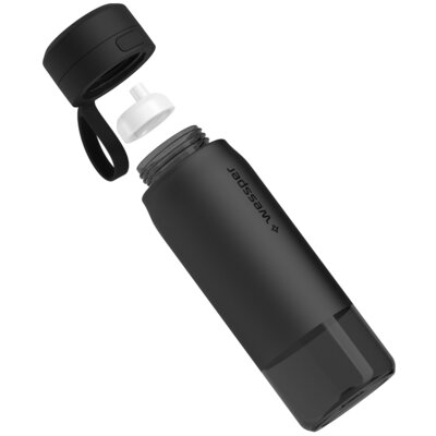 Butelka filtrująca WESSPER B2 Tritan Actitex 700 ml Czarny