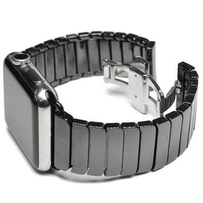 Pasek LUNA do Apple Watch do koperty 42/44/45mm Czarny