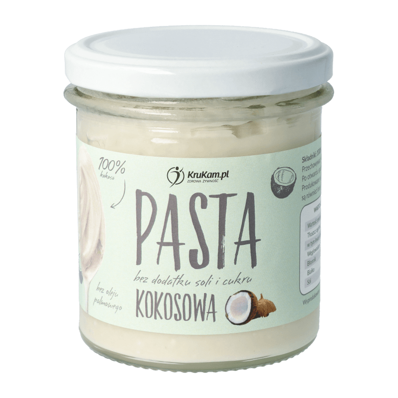 KruKam Pasta kokosowa bez dodatku soli i cukru, 300 g