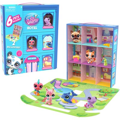 Zestaw figurek TM TOYS Littlest Pet Shop Hotel dla zwierząt Seria 2 LPS00595