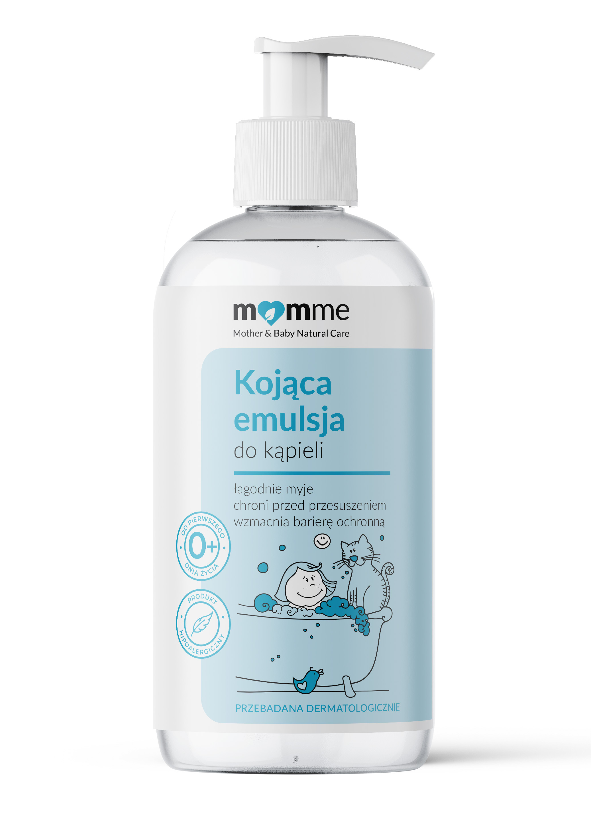 MomMe Dziecko kojąca emulsja do kąpieli, 200 ml