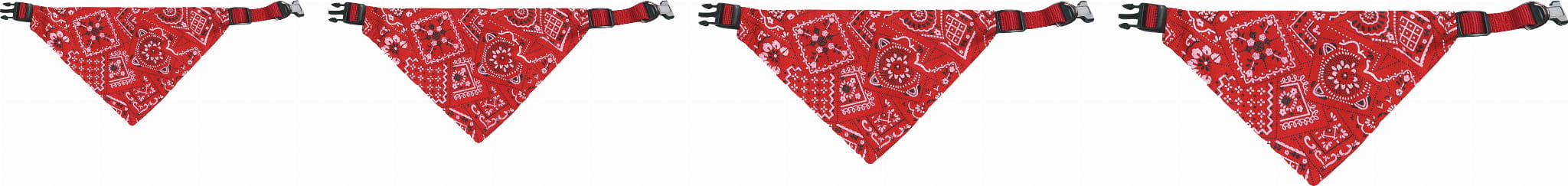 Flamingo Obroża z bandaną dla psa Pinto czerwona