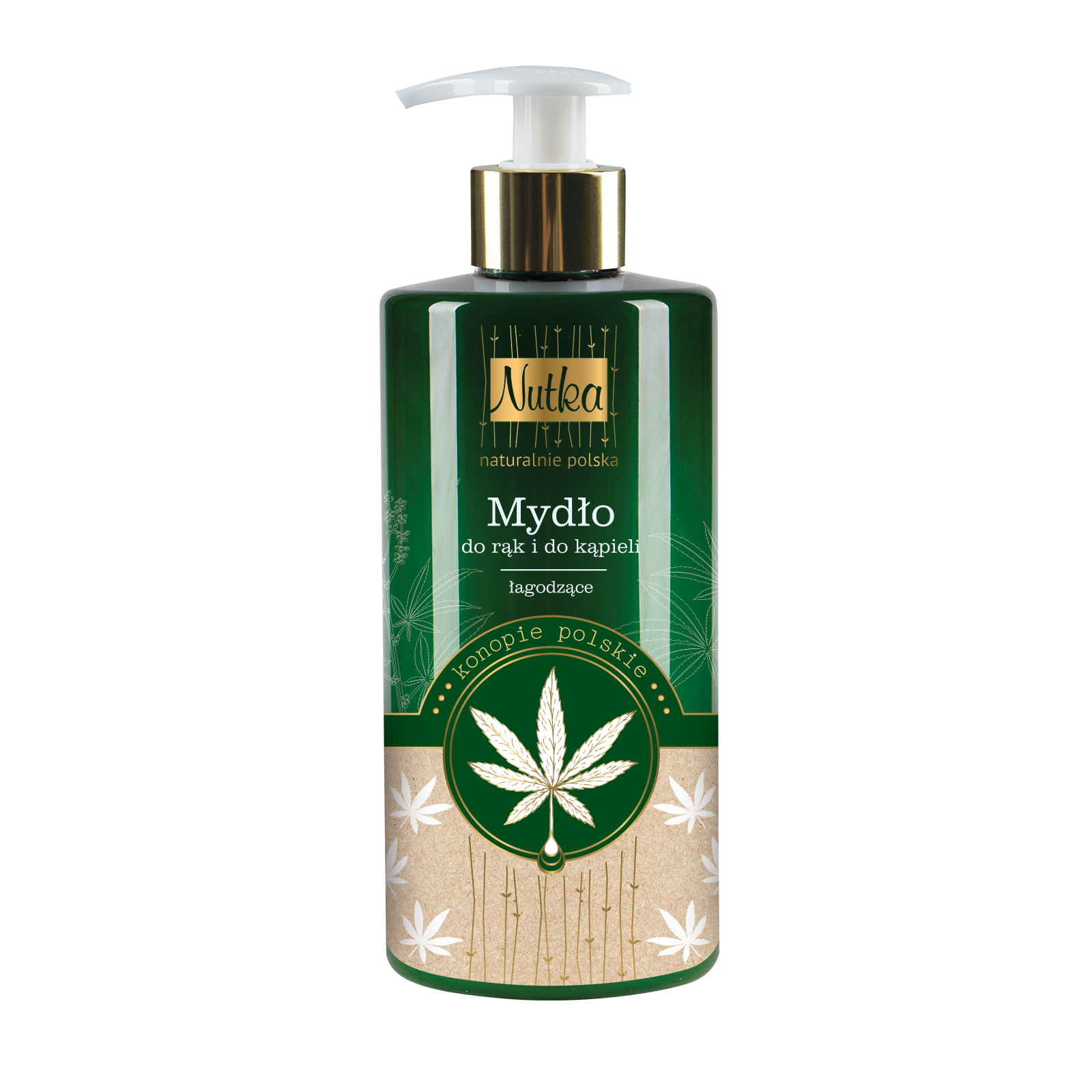 Nutka konopne mydło w płynie do rąk i do kąpieli, 400 ml
