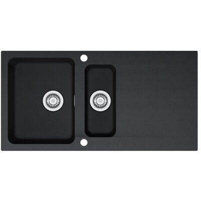 Zlewozmywak półtorakomorowy z ociekaczem FRANKE Orion OID 651-100 114.0286.461 Onyx 51x100