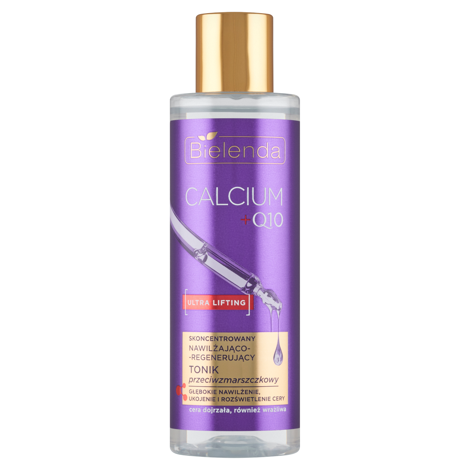 Bielenda Calcium+Q10 przeciwzmarszczkowy tonik nawilżający do twarzy, 200 ml