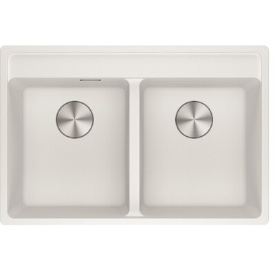 Zlewozmywak dwukomorowy FRANKE Maris MRG 620-35-35 114.0661.785 Biały polarny 51x76