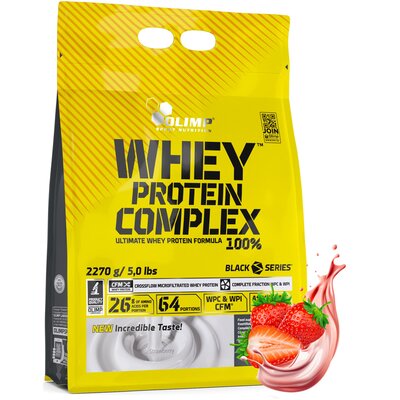 Odżywka białkowa OLIMP Whey Protein Complex 100% Truskawkowy (2270 g)