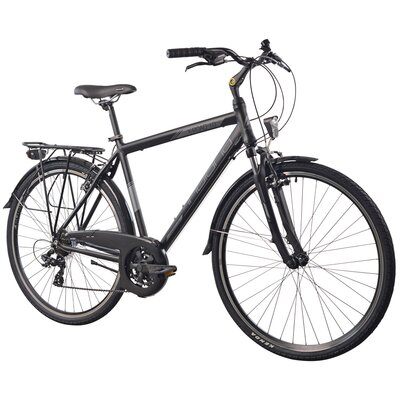 Rower trekkingowy INDIANA X-Road 1.0 M19 28 cali Kenda Amar męski Czarny
