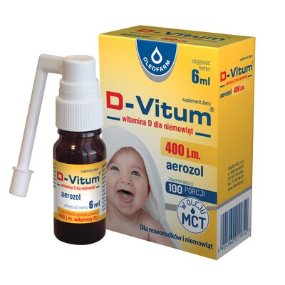 Witamina D OLEOFARM D-Vitum 400 j.m. Aerozol (6 ml)