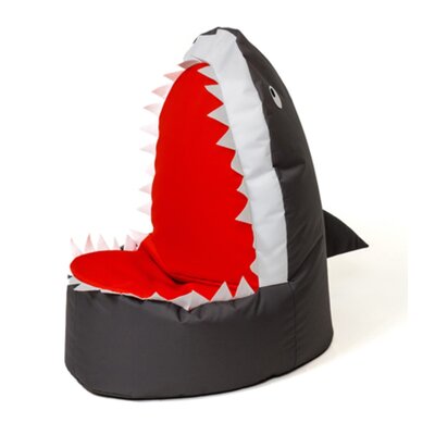 Pufa worek GO GIFT Rekin Czarny XXL 100 x 80 cm