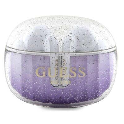 Słuchawki dokanałowe GUESS Glitter Gradient GUTWSHDGKEEU  Fioletowy
