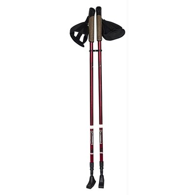 Kijki do nordic walking NILS EXTREME NW802 (86 - 140 cm) Czarno-czerwony