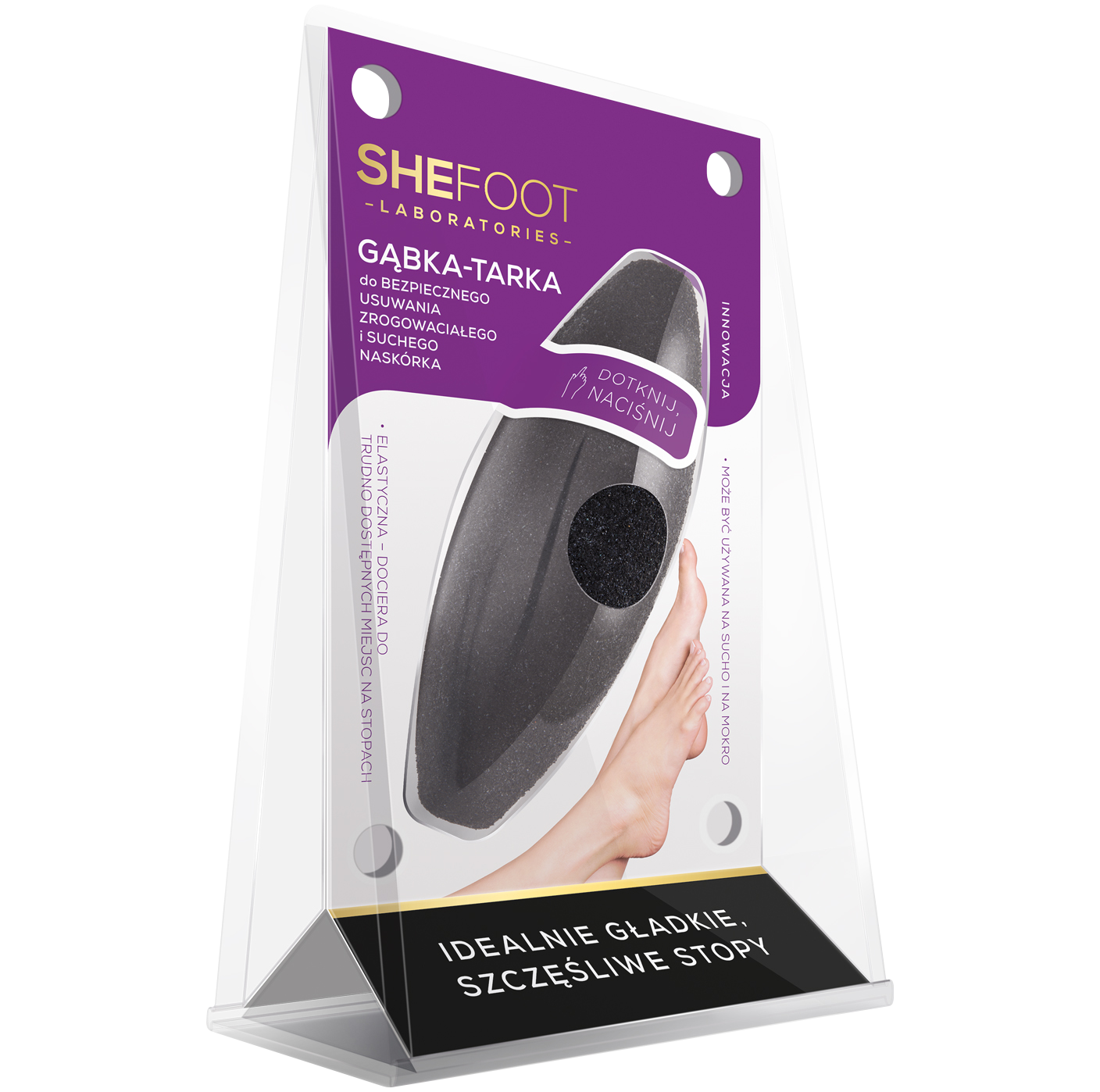 Shefoot gąbka-tarka do pięt i usuwania naskórka, 1 szt.