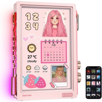 Wyświetlacz DIVOOM Times Frame Różowy