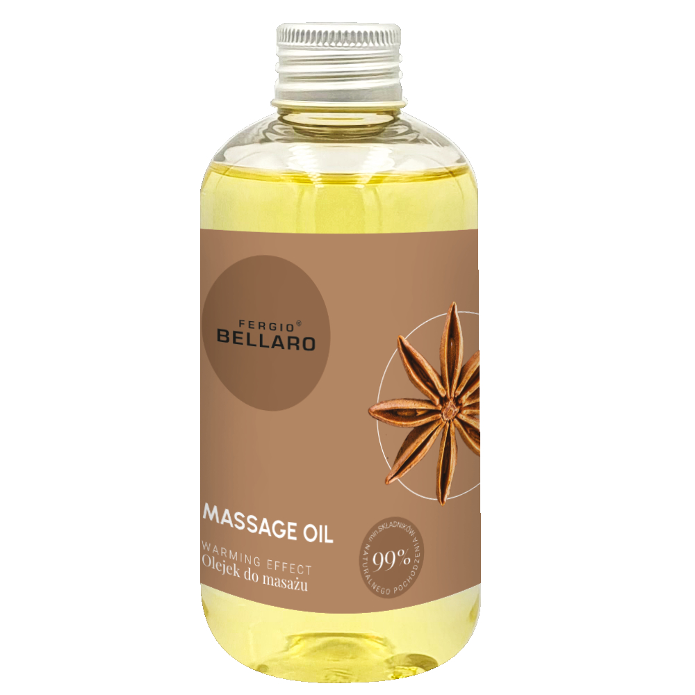 Fergio Bellaro Rozgrzewający olejek do masażu, 200 ml