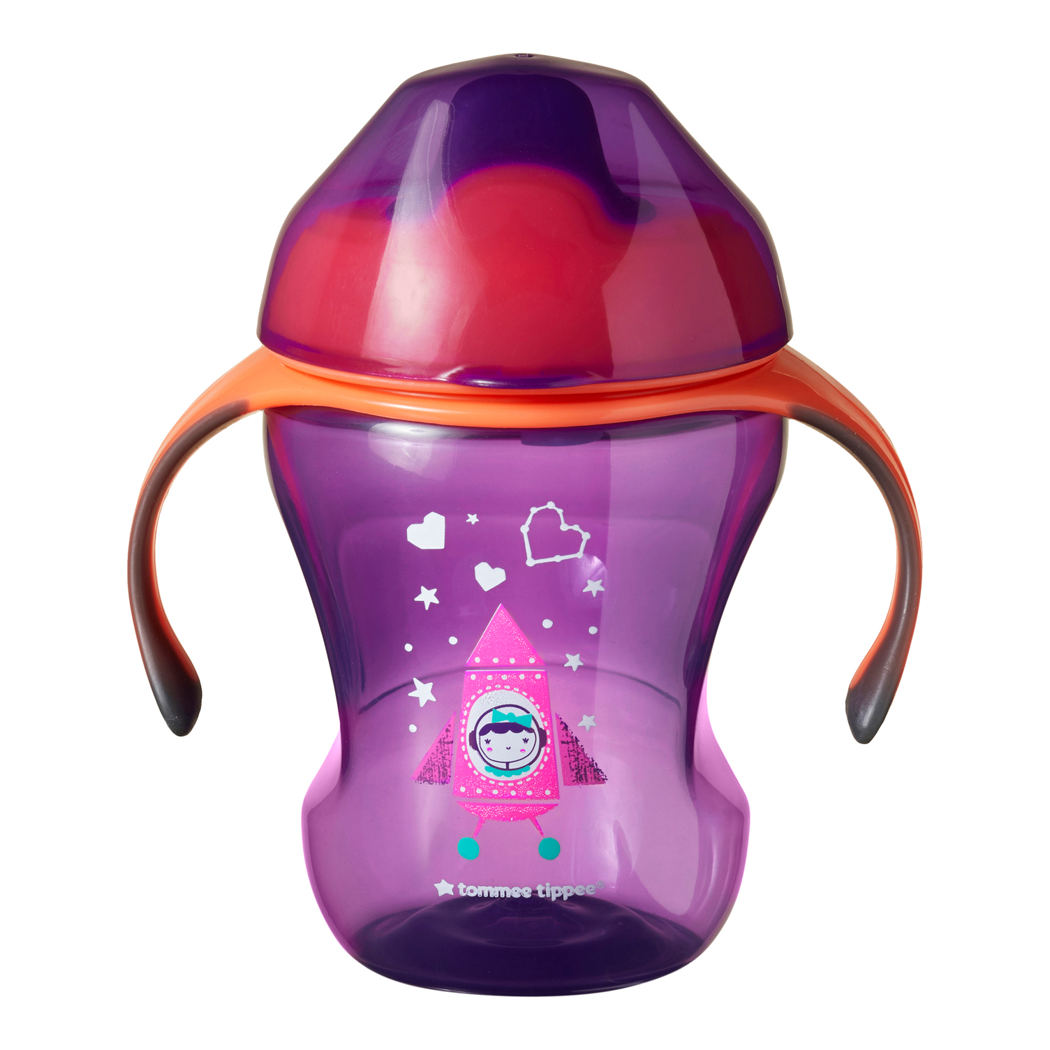 Tommee Tippee Sippee Cup kubek niekapek z uchwytami 7m+ Girl, 230 ml