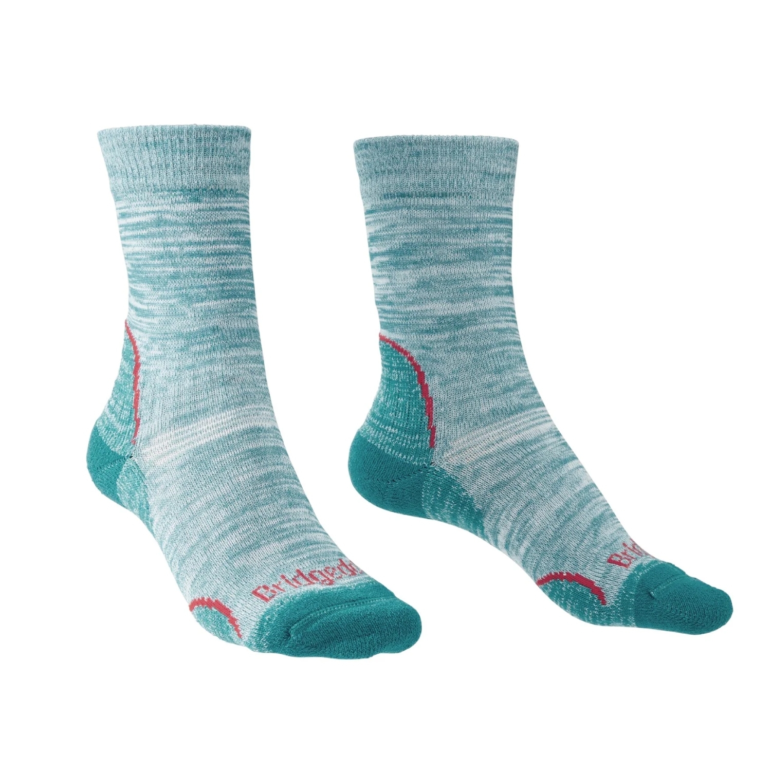 Damskie skarpety trekkingowe Bridgedale Lightweight T2 Coolmax Performance Boot teal - 38-40