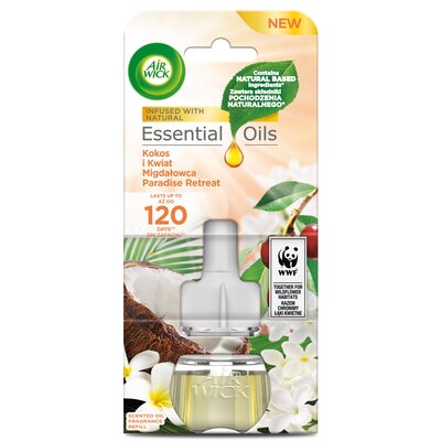 Wkład do elektrycznego odświeżacza powietrza AIR WICK Kokos i Kwiat Migdałowca 19 ml
