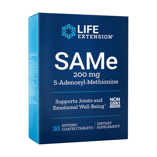 Life Extension SAMe S-Adenosyl-Methionine 400mg suplement diety, 30 tabl./1 opak.