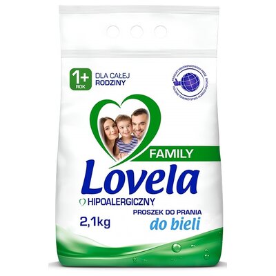 Proszek do prania LOVELA Family 2.1 kg do białych tkanin hipoalergiczny