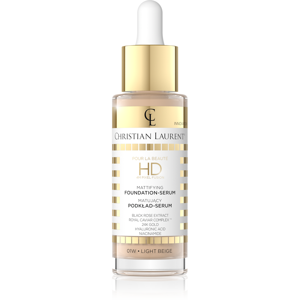 Christian Laurent HD podkład-serum do twarzy 01 light beige, 30 ml