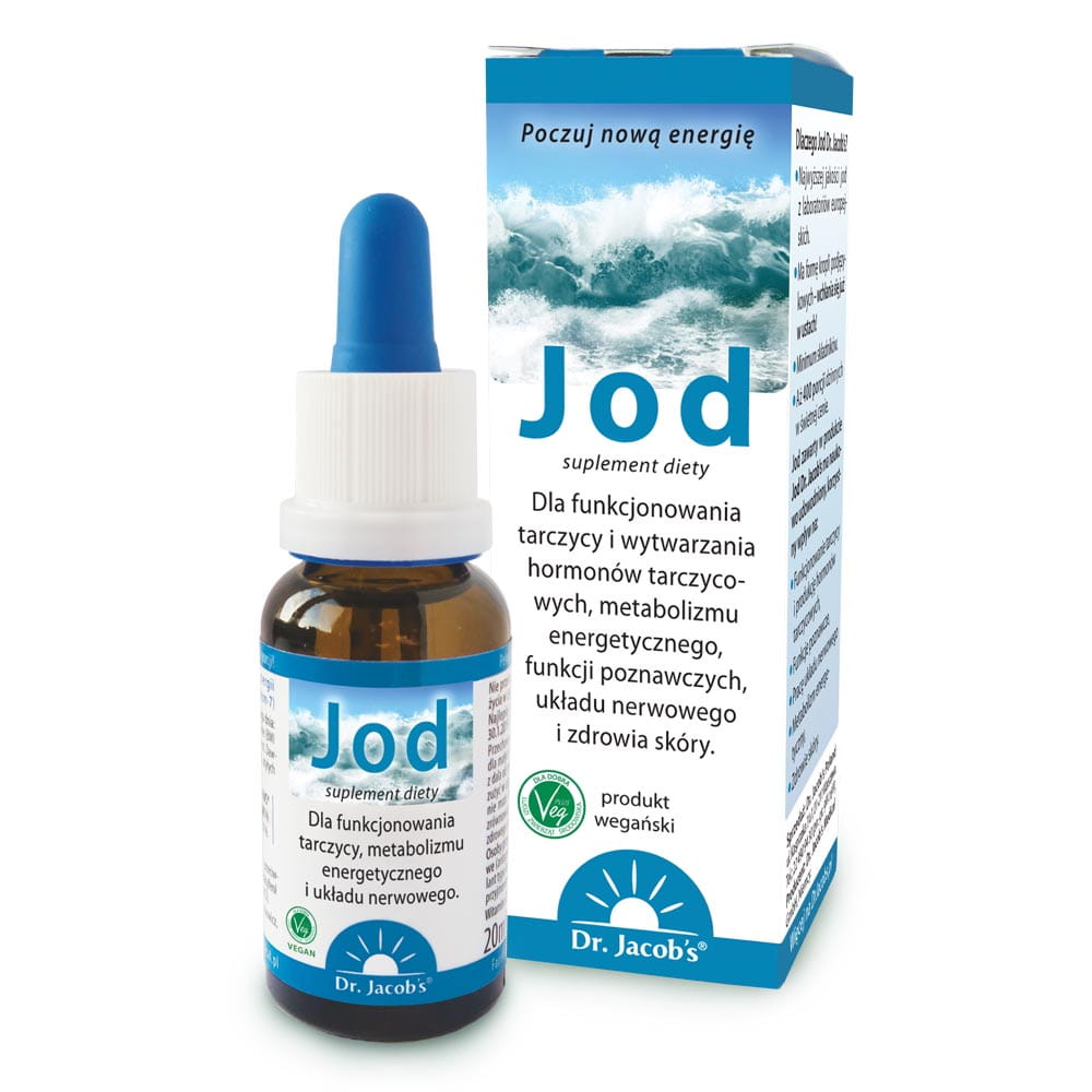Dr Jacobs Jod suplement diety Jod w kroplach, 20 ml