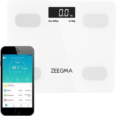 Waga łazienkowa ZEEGMA Gewit Biały