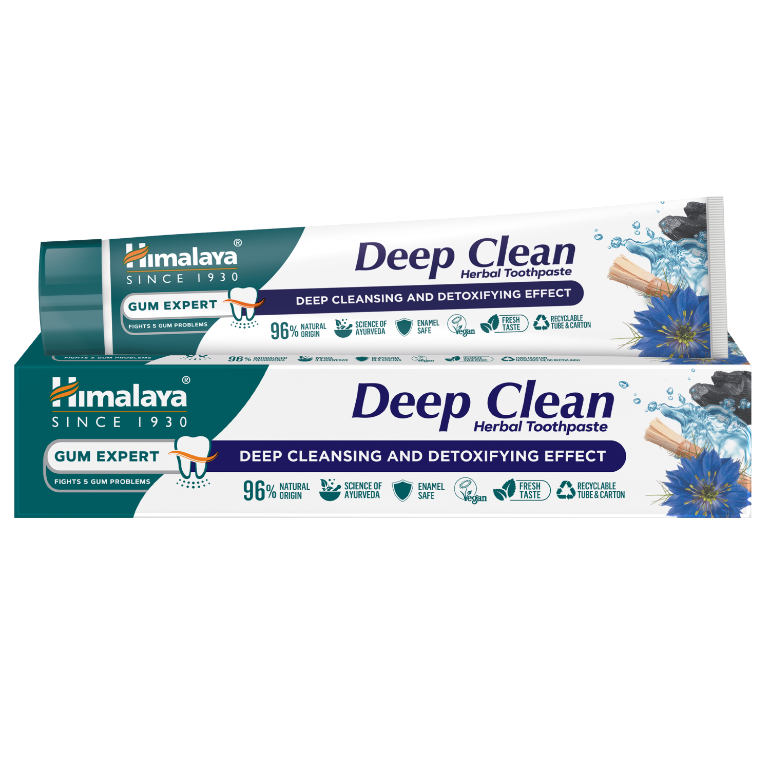 Himalaya Gum Expert Deep Clean ziołowa pasta do mycia zębów, 75 ml