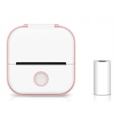 Drukarka PHOMEMO T02 Złącze USB Różowo-biały
