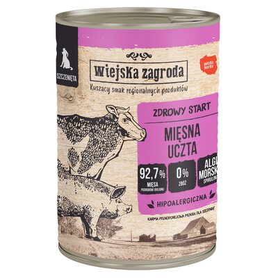 Karma dla psa WIEJSKA ZAGRODA Mięsna uczta 800 g