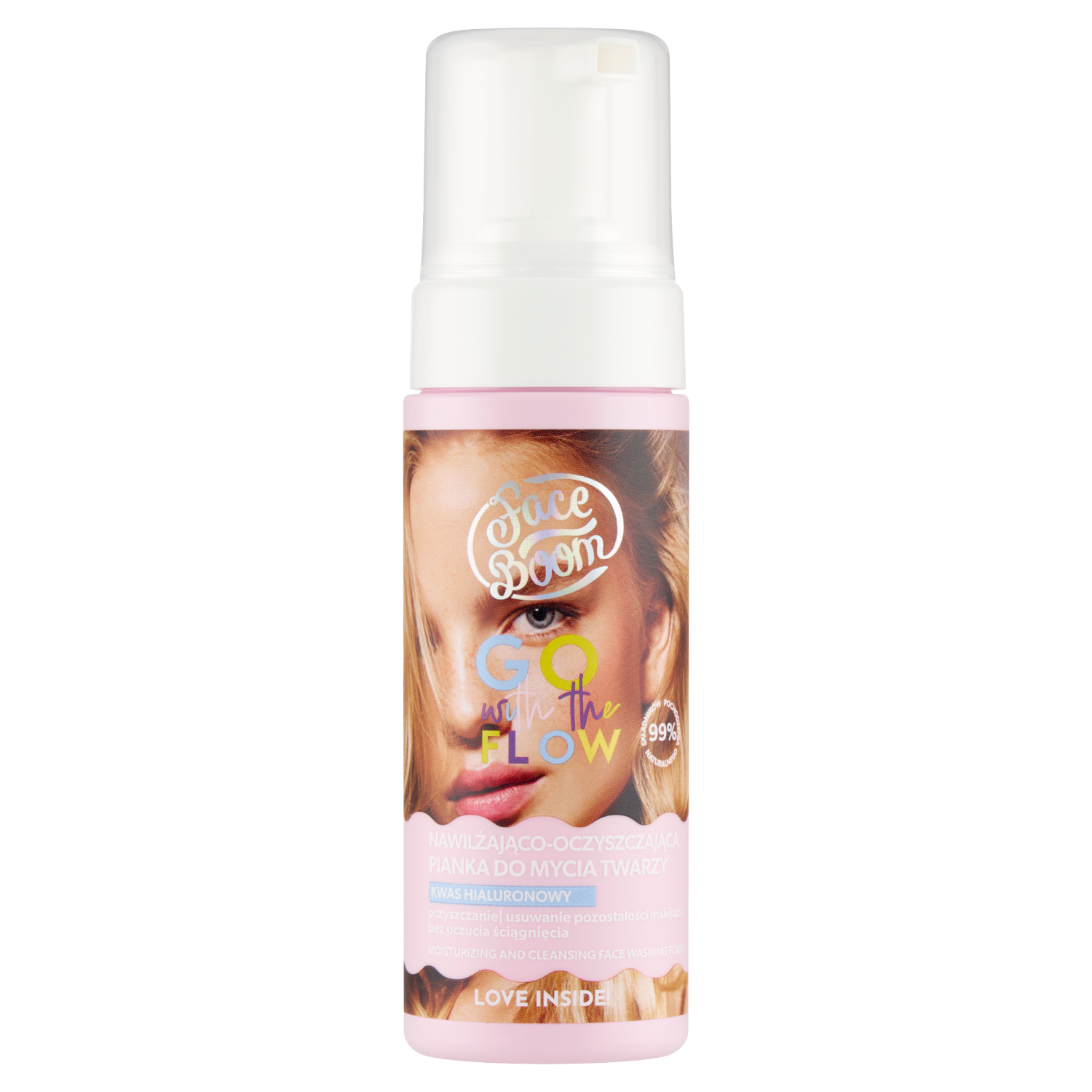 Faceboom Go with the Flow nawilżająco-oczyszczająca pianka do mycia twarzy, 150 ml