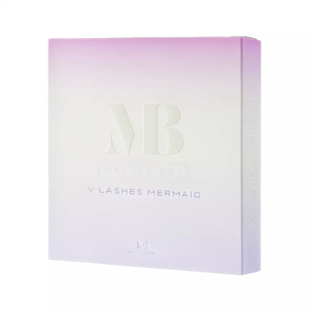 Many Beauty Master Box V-Lashes Mermaid No3. zestaw kępek rzęs do makijażu 8-14mm, skręt B, 1 zest.