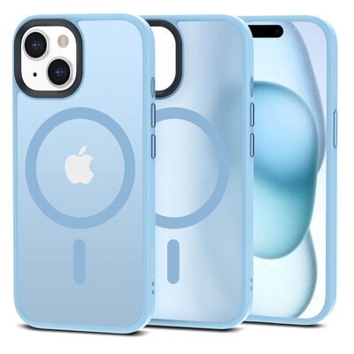 Etui TECH-PROTECT MagMat MagSafe do Apple iPhone 15 Błękitny