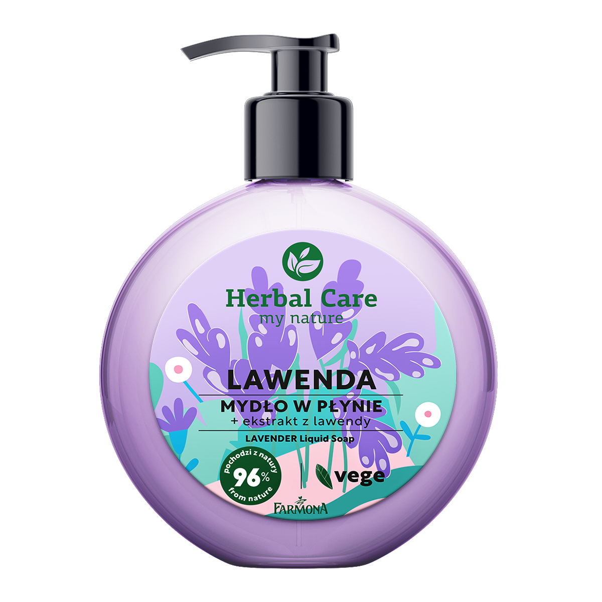Herbal Care Lawenda  mydło w płynie, 400 ml