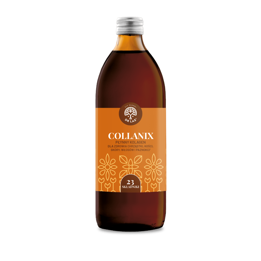 Dr Las Collanix suplement diety płynny kolagen dla zdrowia chrząstki, kości, skóry, włosów i paznokci, 500 ml