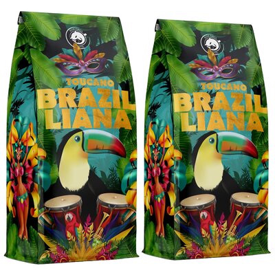 Kawa ziarnista BLUE ORCA COFFEE Brazilliana Toucano Arabica 2 x 1kg