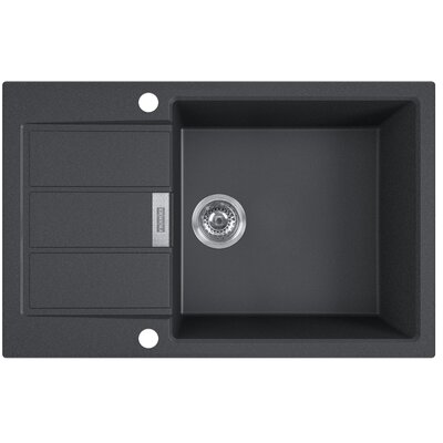 Zlewozmywak jednokomorowy z ociekaczem FRANKE Sirius 2.0 S2D 611-78 XL 143.0618.577 Onyx 50x78