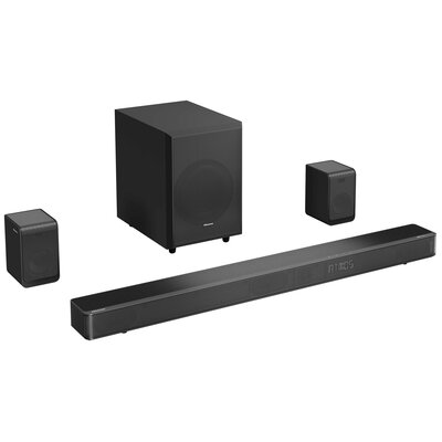 Soundbar HISENSE AX5120G Czarny 5.1.2-kanałowy, Bezprzewodowy Subwoofer, HDMI eARC, Dolby Atmos, DTS:X, HD Master