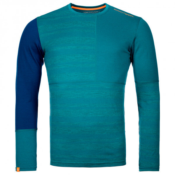 Ortovox - Koszulka męska 185 Rock'N'Wool Long Sleeve pacific green
