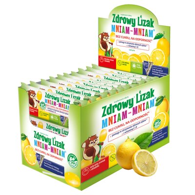 Lizak MNIAM-MNIAM Na odporność Cytrynowy (40 szt.)