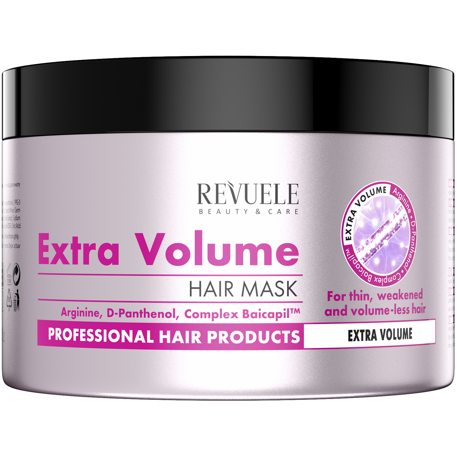 Revuele maska zwiększająca objętość do włosów cienkich, 500 ml