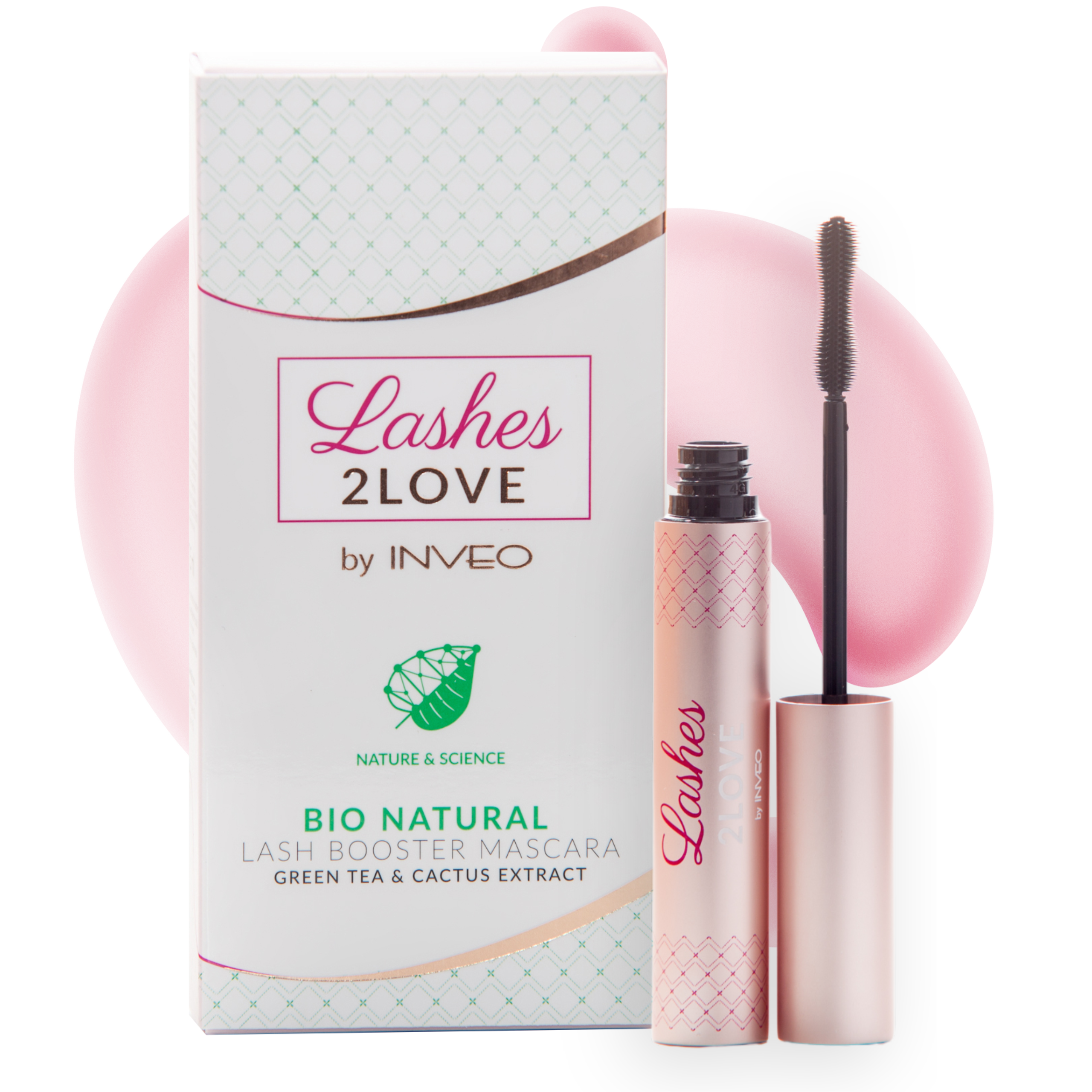 Inveo Lashes 2 Love wzmacniający tusz do rzęs z odżywką, wydłuża i pogrubia - czarny, 7 ml