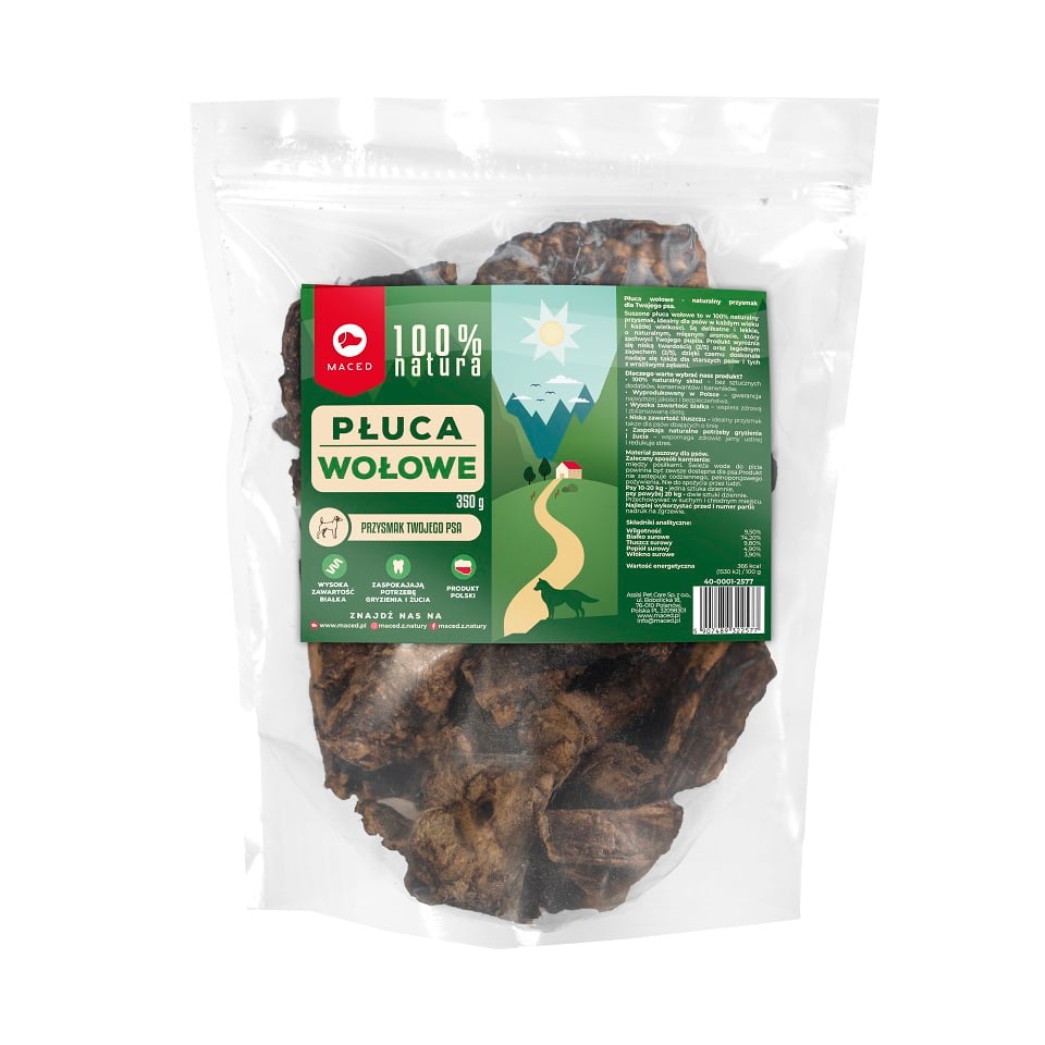 MACED 100% Natura Płuca wołowe 350 g