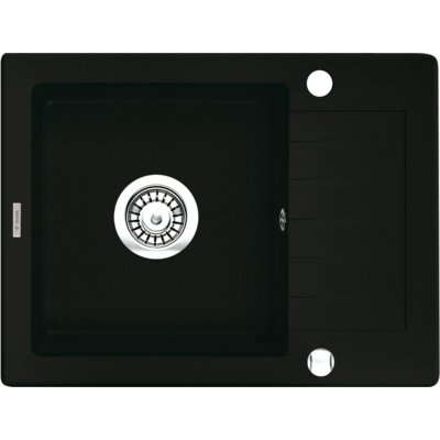 Zlewozmywak jednokomorowy z ociekaczem DEANTE Zorba ZQZ N11A Czarny 44x58