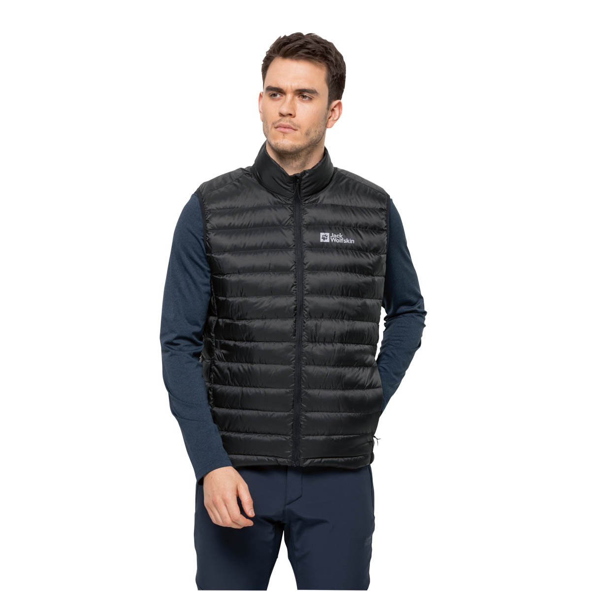 Męska kamizelka puchowa Jack Wolfskin PACK & GO DOWN VEST M black - L