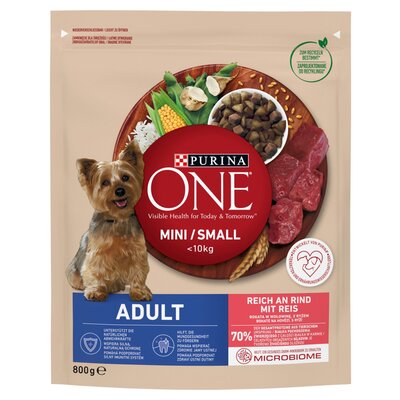 Karma dla psa PURINA One Mini Adult z wołowiną i ryżem 800 g