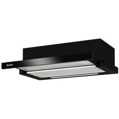 Okap AMICA OTP6253BG Czarny 389m3/h 65dB klasa C Automatyczny włącznik/wyłącznik