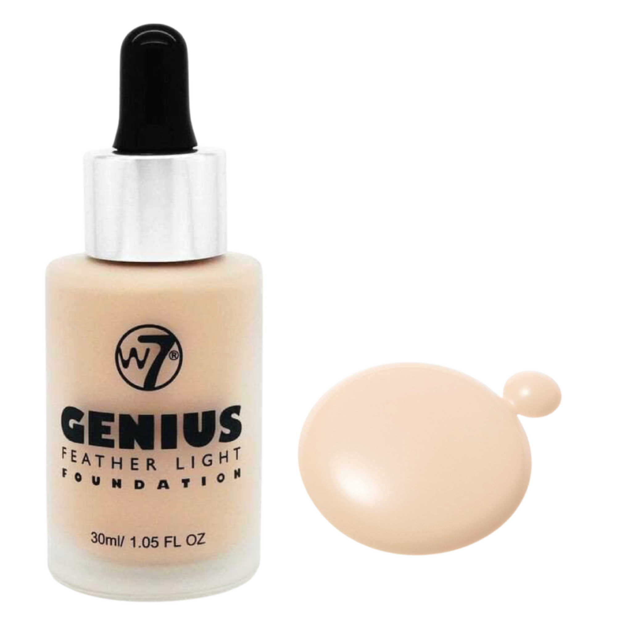 W7 Genius lekki podkład w płynie Buff, 30 ml